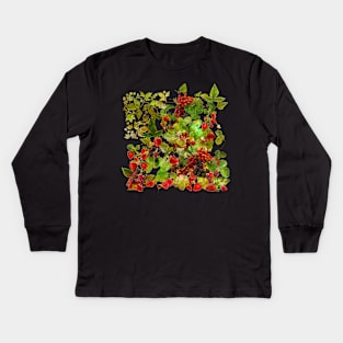 Crispy  Red Berries from Lugano (Centovalli Edition) Kids Long Sleeve T-Shirt